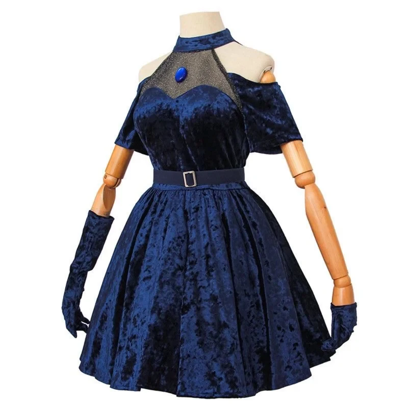 Fantasia de Cosplay Mizi 2026, - Anime Cosplay Blue Hair avaliação e preço