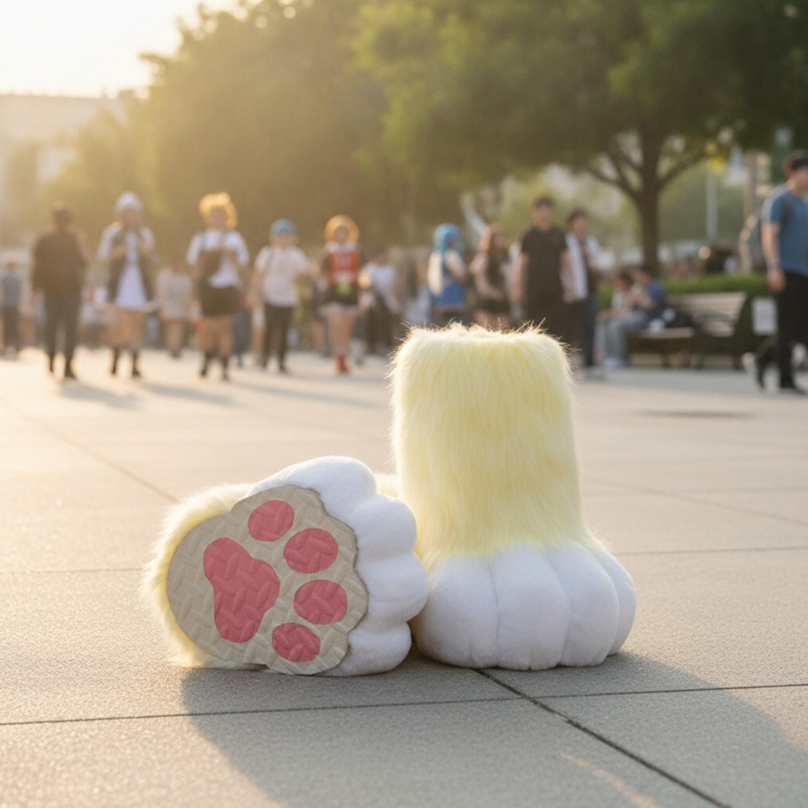 Sapatos de fantasia de pelúcia - Anime Cosplay Idea avaliação e preço